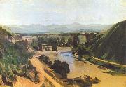 Jean Baptiste Camille  Corot The Bridge at Narni USA oil painting artist